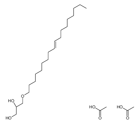 acetic acid,(2R)-3-octadec-9-enoxypropane-1,2-diol结构式
