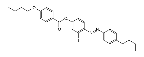 [4-[(4-butylphenyl)diazenyl]-3-iodophenyl] 4-butoxybenzoate结构式