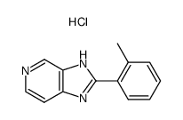 2-o-Tolyl-3H-imidazo[4,5-c]pyridine; hydrochloride结构式