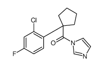 [1-(2-chloro-4-fluorophenyl)cyclopentyl]-imidazol-1-ylmethanone结构式