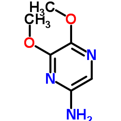 5,6-Dimethoxy-2-pyrazinamine结构式