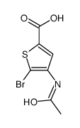 4-acetamido-5-bromothiophene-2-carboxylic acid Structure