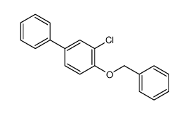 2-chloro-4-phenyl-1-phenylmethoxybenzene Structure