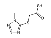 2-(1-methyltetrazol-5-yl)sulfanylethanethioic S-acid Structure