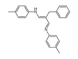2-benzyl-1-(p-methylphenylamino)-3-(p-methylphenylimino)-1-propene结构式