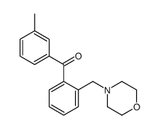 3'-METHYL-2-MORPHOLINOMETHYL BENZOPHENONE结构式