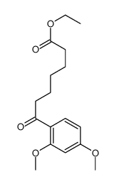Ethyl 7-(2,4-dimethoxyphenyl)-7-oxoheptanoate结构式