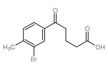 5-(3-BROMO-4-METHYLPHENYL)-5-OXOVALERIC ACID结构式