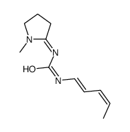 1-(1-methylpyrrolidin-2-ylidene)-3-penta-1,3-dienylurea Structure