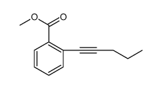 Benzoic acid, 2-(1-pentyn-1-yl)-, methyl ester Structure