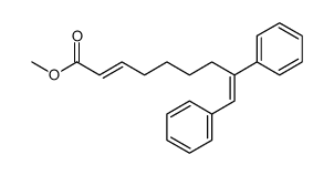 methyl (2E)-8,9-diphenylnona-2,8-dienoate结构式