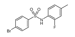 Benzenesulfonamide, 4-bromo-N-(2-fluoro-4-methylphenyl) Structure