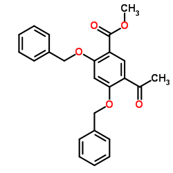 Methyl 5-acetyl-2,4-bis(benzyloxy)benzoate结构式