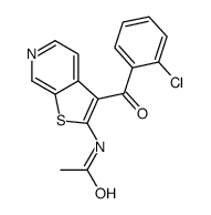 N-[3-(2-chlorobenzoyl)thieno[2,3-c]pyridin-2-yl]acetamide Structure