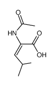 2-acetylamino-4-methyl-pent-2-enoic acid Structure