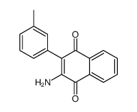 2-amino-3-(3-methylphenyl)naphthalene-1,4-dione结构式