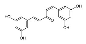 1,5-bis(3,5-dihydroxyphenyl)penta-1,4-dien-3-one结构式
