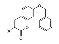 3-bromo-7-phenylmethoxychromen-2-one结构式
