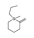 1-methyl-2-methylidene-1-propylsilinane Structure