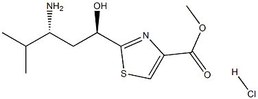 Methyl 2-((1R,3R)-3-aMino-1-hydroxy-4-Methylpentyl)thiazole-4-carboxylate hydrochloride结构式
