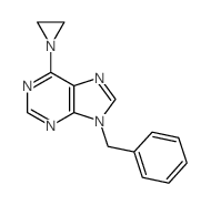 6-aziridin-1-yl-9-benzyl-purine Structure