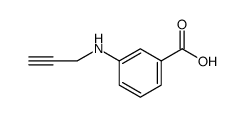 Benzoic acid, 3-(2-propyn-1-ylamino)结构式