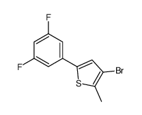 3-bromo-5-(3,5-difluorophenyl)-2-methylthiophene Structure