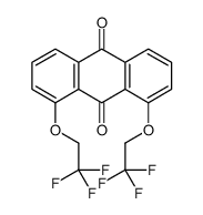 1,8-bis(2,2,2-trifluoroethoxy)anthracene-9,10-dione Structure