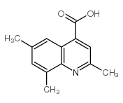 2,6,8-三甲基喹啉-4-羧酸结构式
