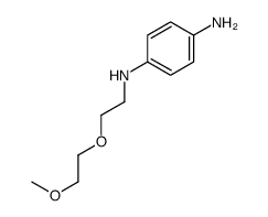 N-[2-(2-methoxyethoxy)ethyl]benzene-1,4-diamine结构式