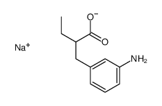 sodium ()-2-(m-aminobenzyl)butyrate Structure
