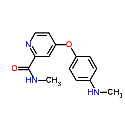 N-methyl-4-[4-(methylamino)phenoxy]pyridine-2-carboxamide结构式