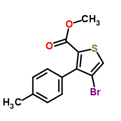 Methyl 4-bromo-3-(4-methylphenyl)-2-thiophenecarboxylate Structure