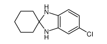 5-chloro-1,3-dihydro-2H-benzimidazole-2-spirocyclohexane结构式