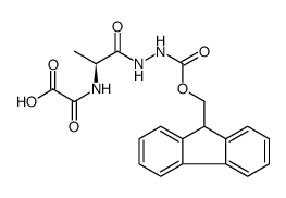 L-Alanine, N-(carboxycarbonyl)-, [2-[(9H-fluoren-9-ylmethoxy)carbonyl]hydrazide]结构式