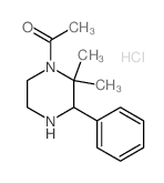 Ethanone,1-(2,2-dimethyl-3-phenyl-1-piperazinyl)-, hydrochloride (1:1)结构式