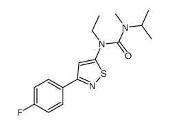 1-ethyl-1-[3-(4-fluorophenyl)-1,2-thiazol-5-yl]-3-methyl-3-propan-2-ylurea结构式