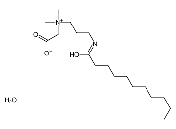 carboxymethyldimethyl-3-[(1-oxoundecyl)amino]propylammonium hydroxide structure