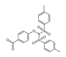 O-(4-nitrophenyl)-N,N-ditosylhydroxylamine Structure