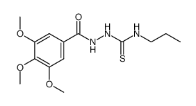 4-propyl-1-(3,4,5-trimethoxy-benzoyl)-thiosemicarbazide结构式