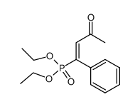 E-3-Oxo-1-phenyl-1-butenylphosphonsaeurediethylester Structure