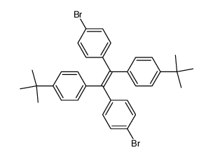 1,2-bis(4-bromophenyl)-1,2-bis(4-tert-butylphenyl)ethene Structure