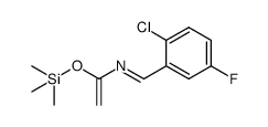 1-(2-chloro-5-fluoro-phenyl)-3-trimethylsilyoxy-2-aza-1,3-butadiene结构式