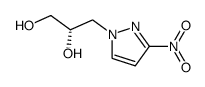 (S)-3-(3-nitro-pyrazol-1-yl)-propane-1,2-diol结构式