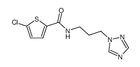5-chloro-N-[3-(1H-1,2,4-triazol-1-yl)propyl]-2-thiophenecarboxamide Structure