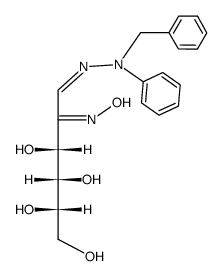 L-Sorboson-1-benzylphenylhydrazon-2-oxim Structure