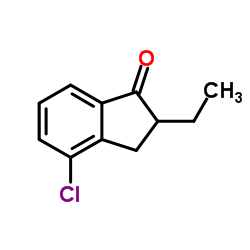 4-氯-2-乙基-1-茚酮结构式