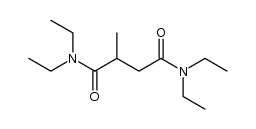 N,N,N',N'-tetraethyl methylsuccindiamide Structure