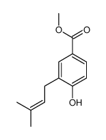 methyl 4-hydroxy-3-(3-methylbut-2-enyl)benzoate Structure