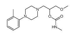 [1-methoxy-3-[4-(2-methylphenyl)piperazin-1-yl]propan-2-yl] N-methylcarbamate结构式